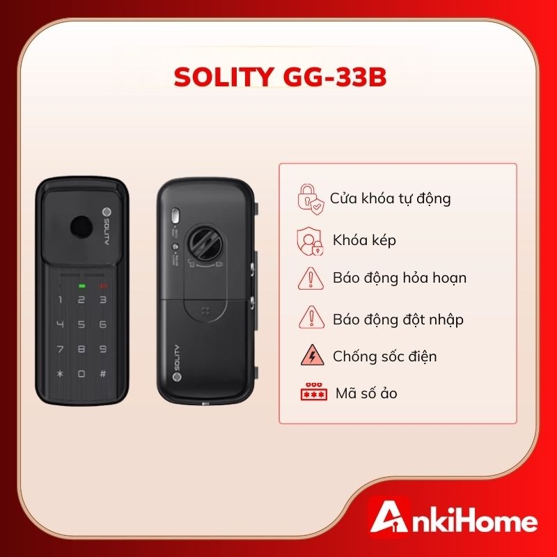 GG-33B là khóa điện tử thay thế hoàn hảo cho các loại khóa cơ truyền thống, giúp bảo đảm an ninh và nâng tầm đẳng cấp không gian lắp đặt.