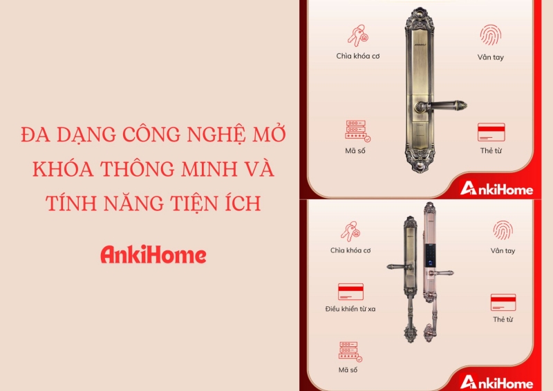 Những thiết bị khóa thông minh cho phép bạn mở cửa nhanh chóng và tiện lợi hơn so với khóa cơ truyền thống.
