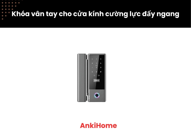 Khóa sử dụng cảm biến vân tay, mật khẩu, thẻ từ hoặc kết nối điện thoại siêu nhạy để mở khóa.