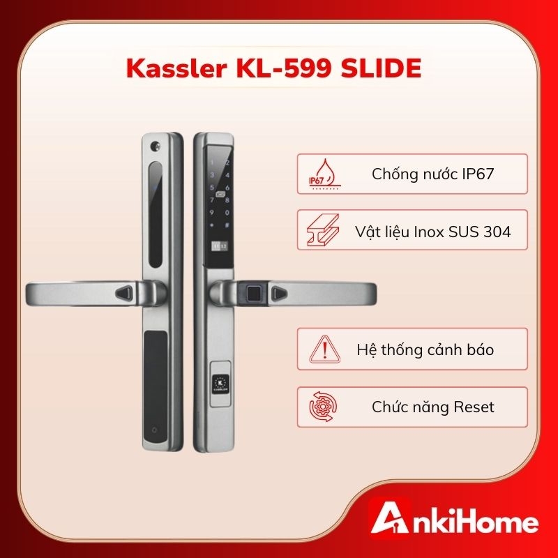 Kassler KL-599 SLIDE có độ bền vượt trội và hệ thống bảo mật thông minh.