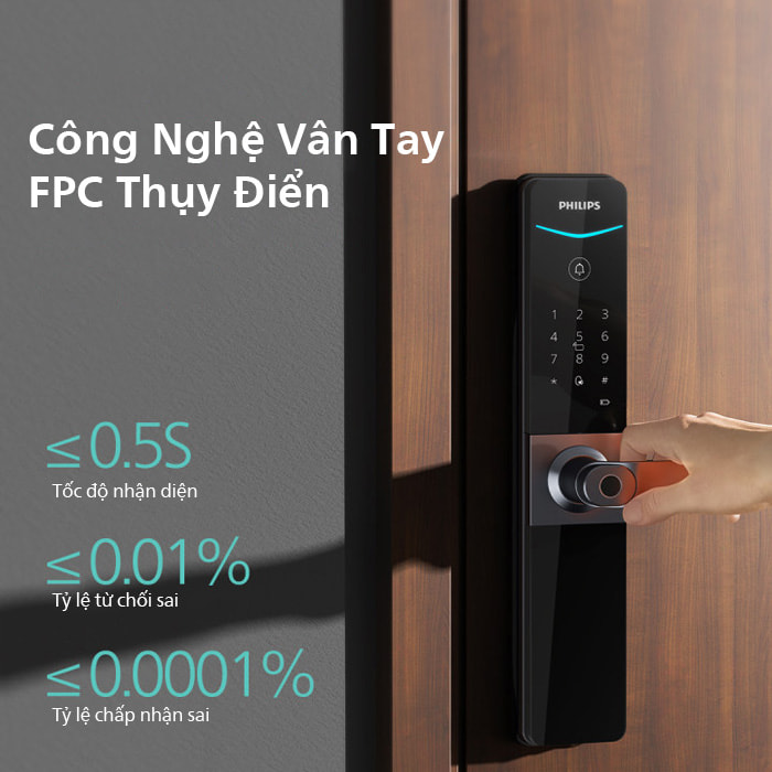 Philips DDL610-5HBS thuộc phân khúc cao cấp, đa dạng các tính năng bảo mật hiện đại phù hợp cho biệt thự, chung cư hạng sang.