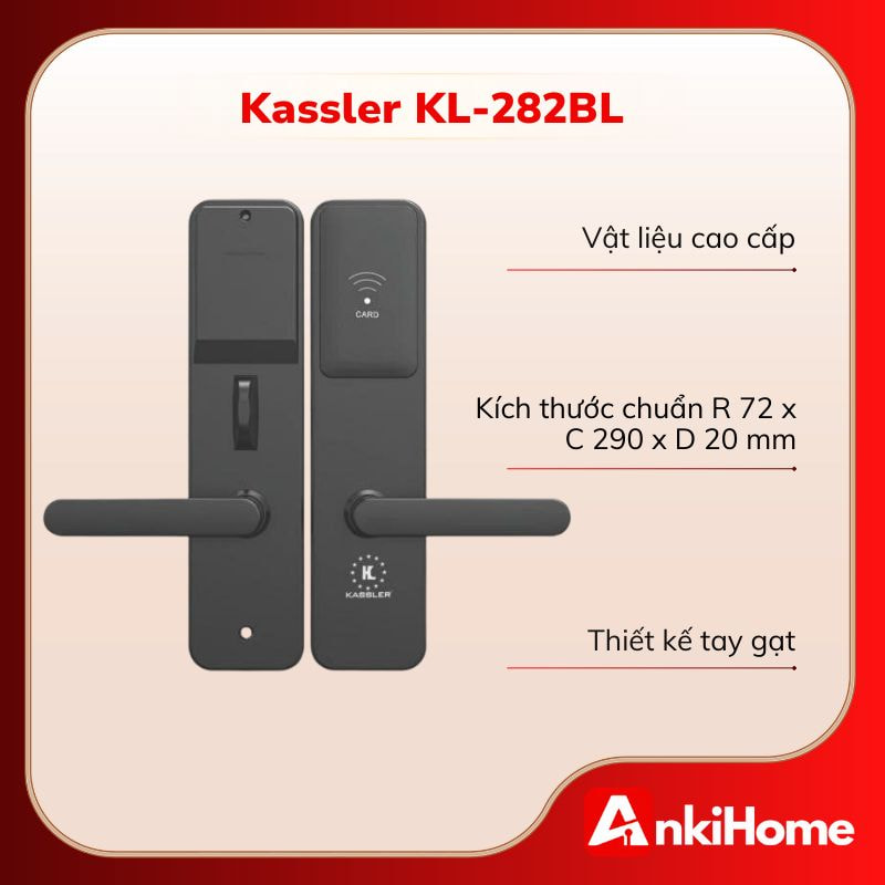 KASSLER KL-282BL có thiết kế tối giản, sang trọng, phù hợp với nhiều không gian