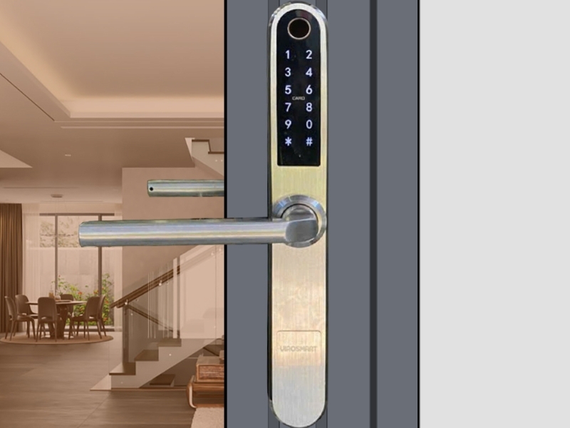 Lắp đặt khóa vân tay đúng kỹ thuật giúp cửa nhôm Xingfa vận hành ổn định và đảm bảo độ bền lâu dài