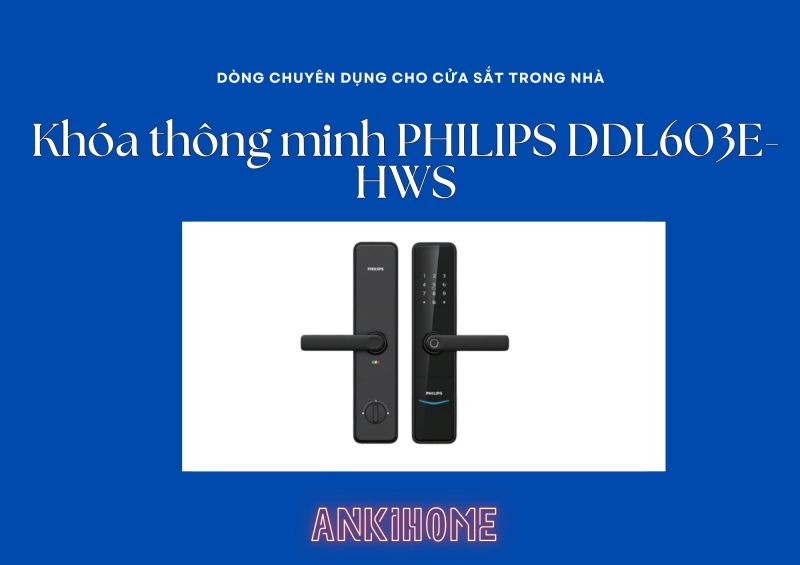 Có Nên Lắp Khóa Vân Tay Cửa Sắt? Cách Chọn Loại Chống Nước, An Toàn Độ dày đố cửa để lắp PHILIPS DDL603E-HWS từ 38-120mm vì vậy phù hợp với cửa của nhiều gia đình.