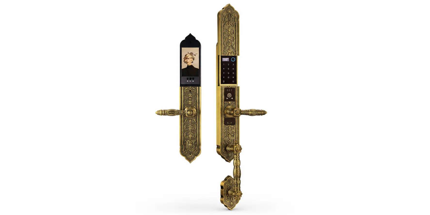 Khóa Đại Sảnh Biệt Thự DEMAX EL988 GB Brass