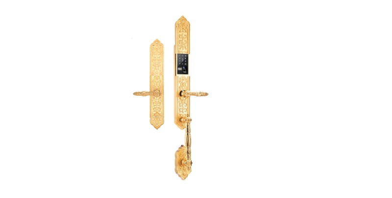 Khóa Đại Sảnh Biệt Thự DEMAX EL888 24K Brass