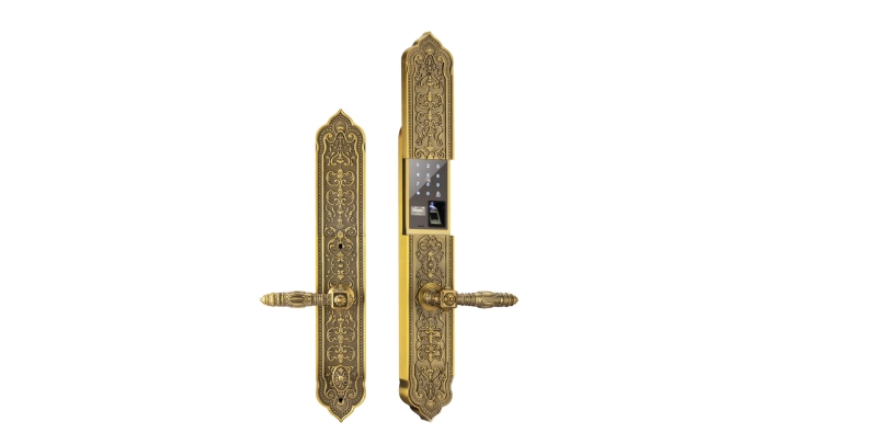Khóa Đại Sảnh Biệt Thự DEMAX EL8882 GB Brass