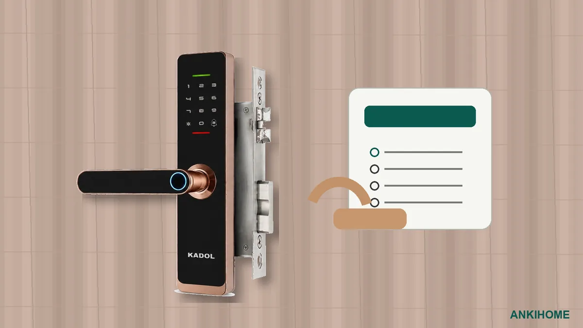 ANKIHOME hướng dẫn sử dụng khóa vân tay Kadol S5 sau khi lắp đặt