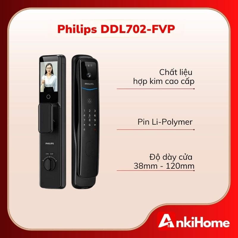 PHILIPS DDL720-FVP-7HWS có thiết kế tinh tế, dễ dàng kết hợp nội thất hiện đại