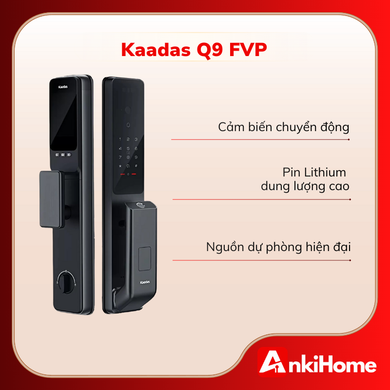 KAADAS Q9 FVP đặc biệt phù hợp lắp tại các khu vực văn phòng cấp cao hoặc nơi lưu trữ tài liệu quan trọng của doanh nghiệp.