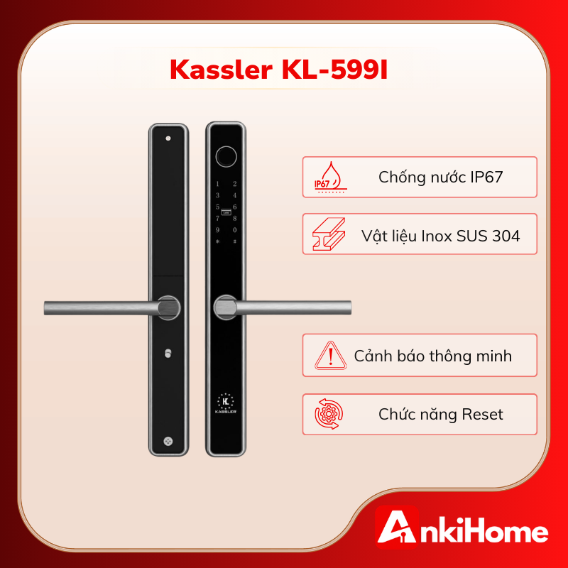 Kasser KL-599I được chế tác từ chất liệu Inox SUS 304 cao cấp, mang lại độ bền và khả năng chống gỉ sét tuyệt vời cho kho hàng.