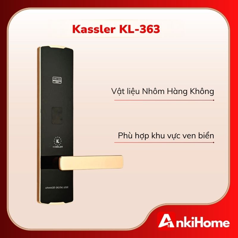 KASSLER KL-363 sử dụng nhôm hàng không, nhẹ nhưng vẫn chắc chắn bền bỉ