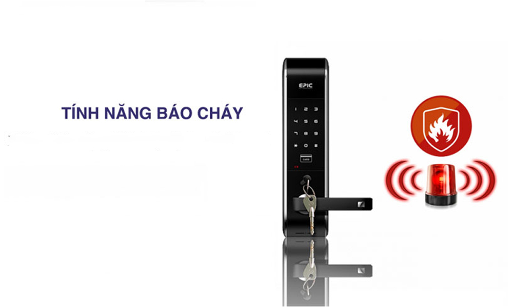 Tính năng báo cháy trên khóa điện tử