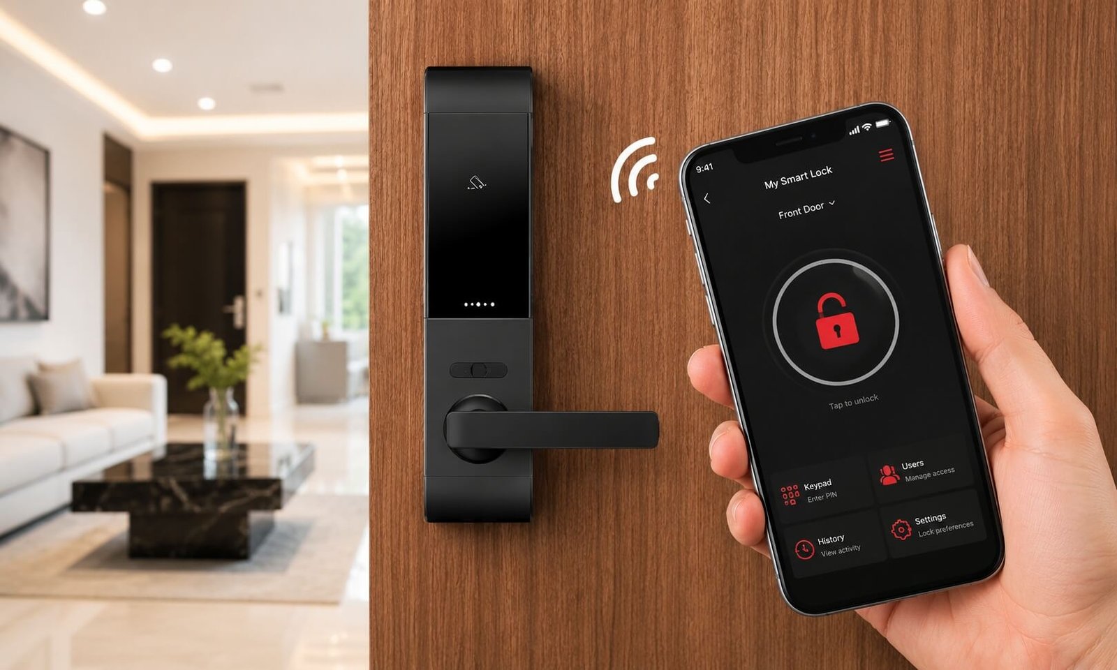Khóa cửa thông minh kết nối App: Bluetooth, Wi-Fi, Gateway và Smart Home