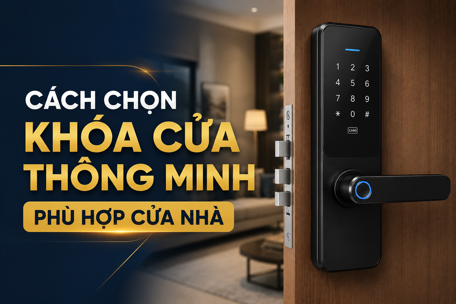 Cách Chọn Khóa Cửa Thông Minh Phù Hợp Cửa Nhà Và Các Lưu Ý Cần Biết