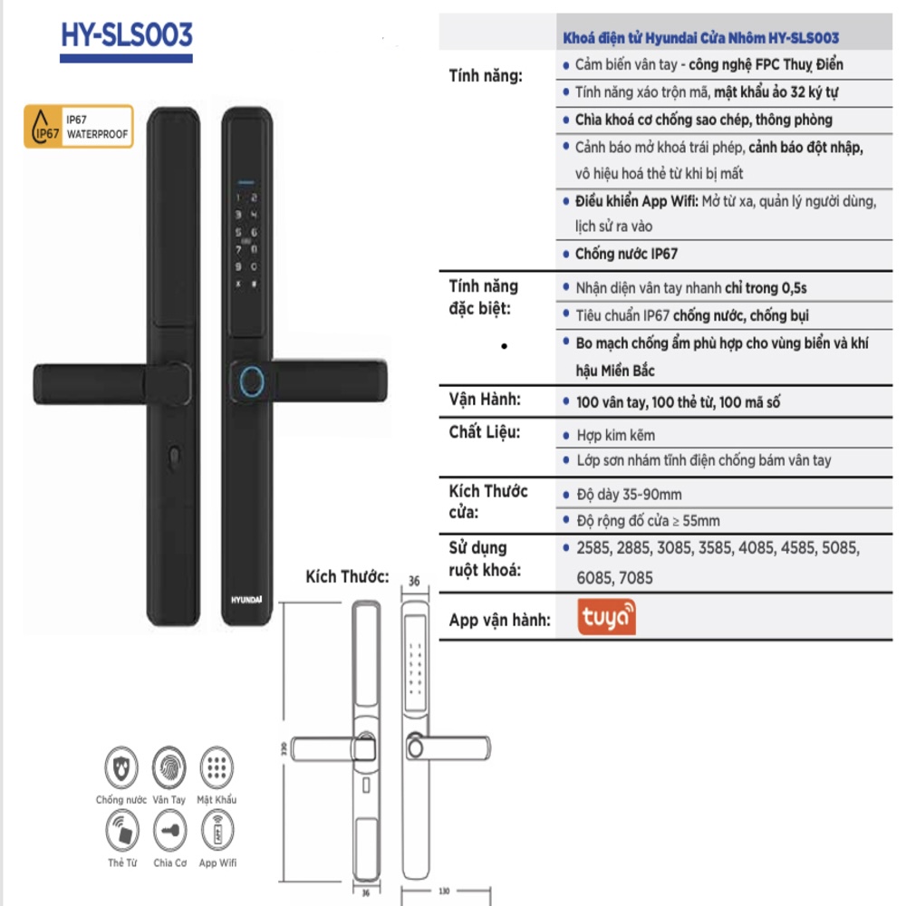 Hướng Dẫn Cài Đặt Sử Dụng Khóa HYUNDAI SLS003