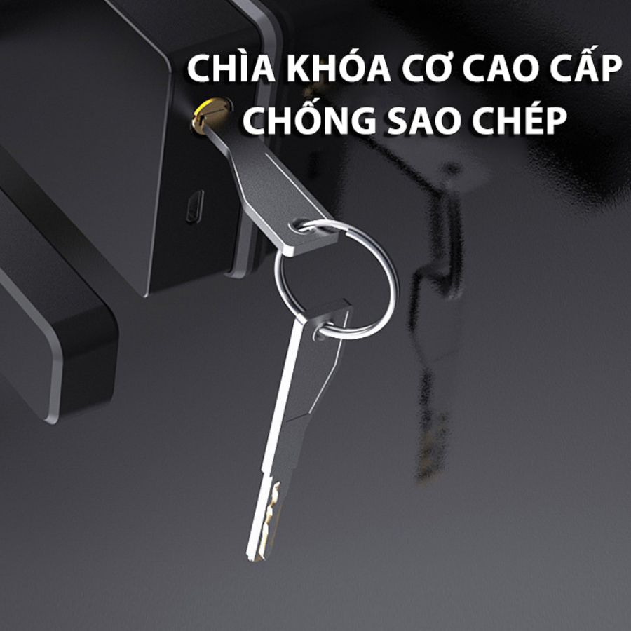Khóa cửa vân tay có mở được bằng chìa cơ không