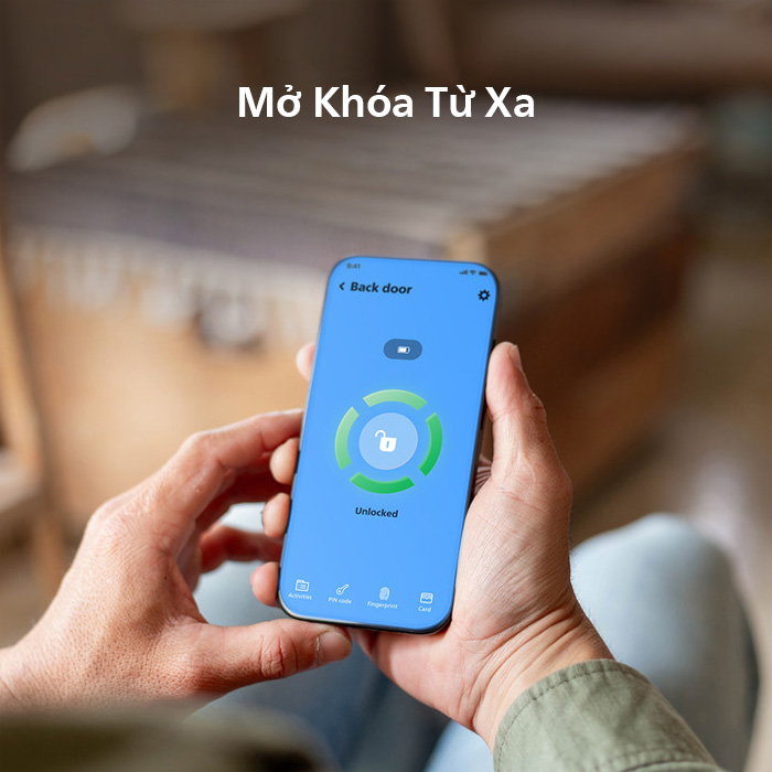 Làm sao để mở khoá cửa từ xa bằng điện thoại cho khoá thông minh