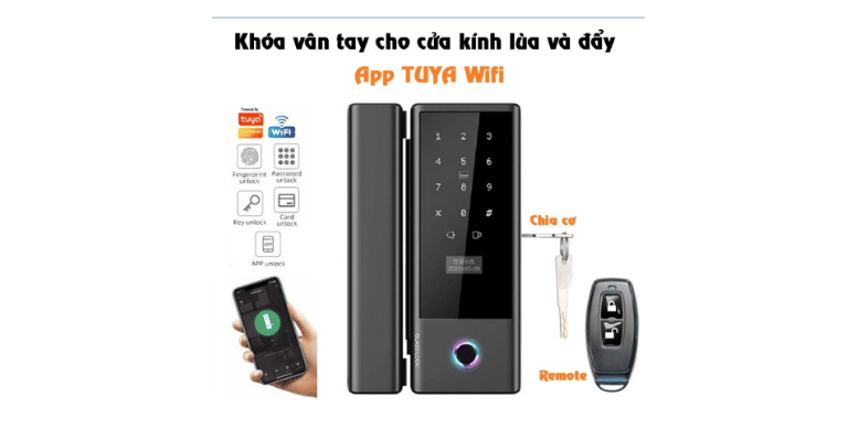 Khóa vân tay cửa kính KCS1