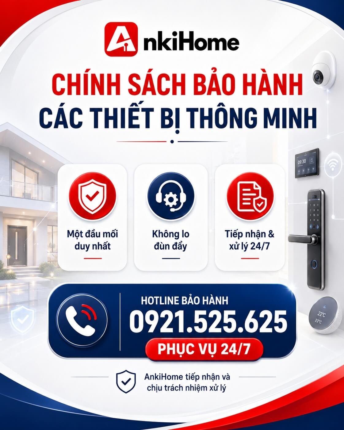 Chính Sách Bảo Hành Các Thiết Bị Thông Minh Tại ANKIHOME