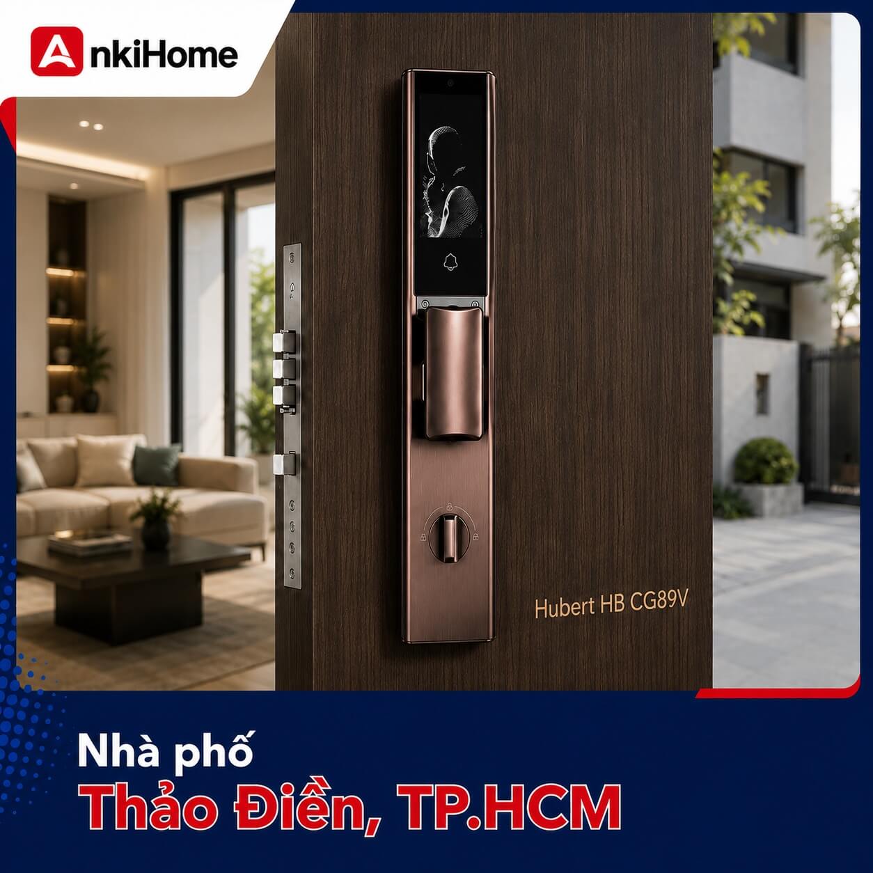 [Nhà phố] Lắp đặt khóa Hubert HB CG89VF tại Thảo Điền, TP.HCM