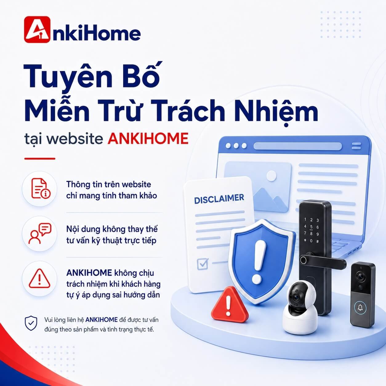 Tuyên Bố Miễn Trừ Trách Nhiệm Tại Website ANKIHOME