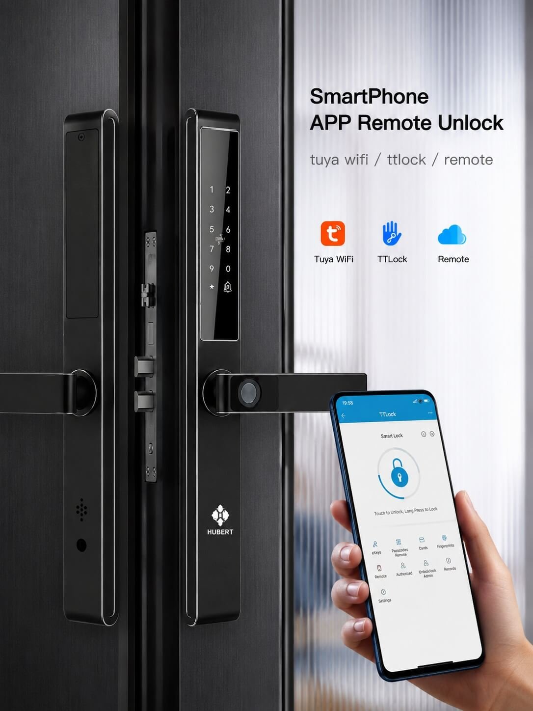 Khóa Vân Tay Hubert Chính Hãng Đức, Giá Rẻ, Miễn Phí Lắp Đặt