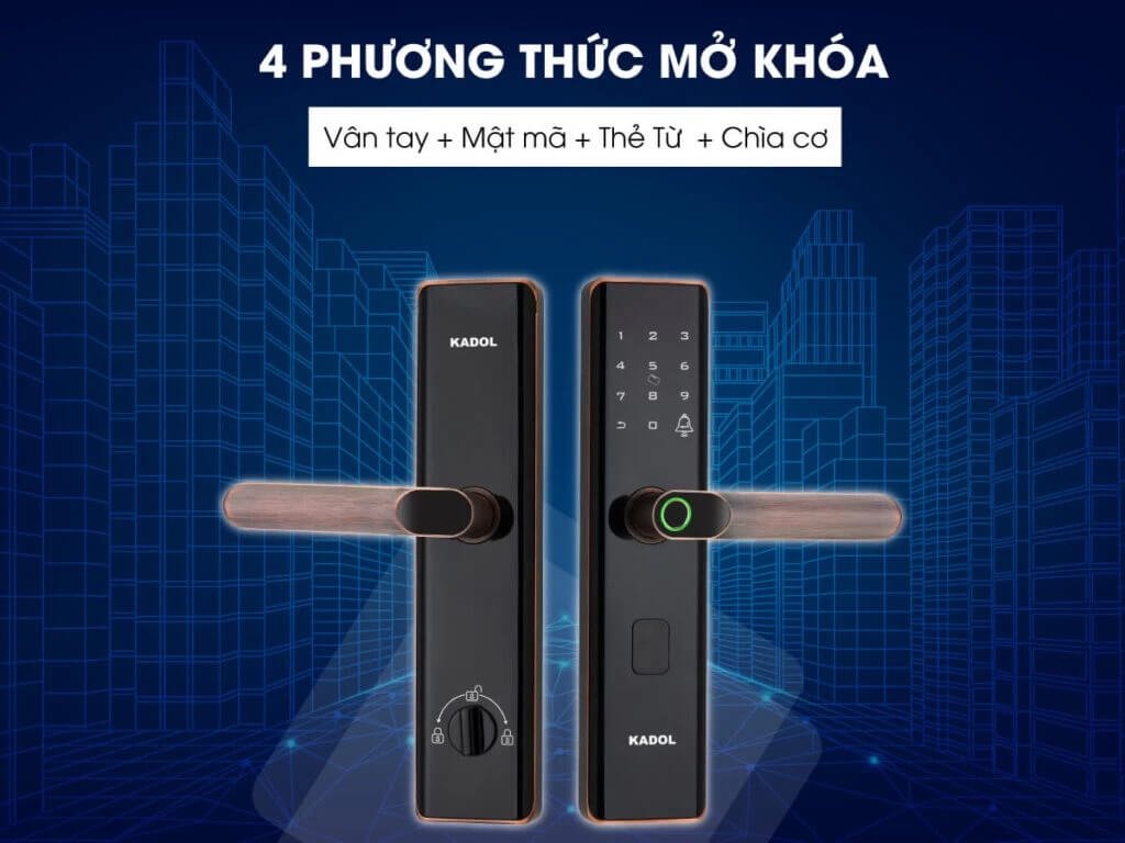 Khóa Điện Tử Thông Minh Kadol Chính Hãng, Giá Tốt, Lắp Đặt Tận Nơi