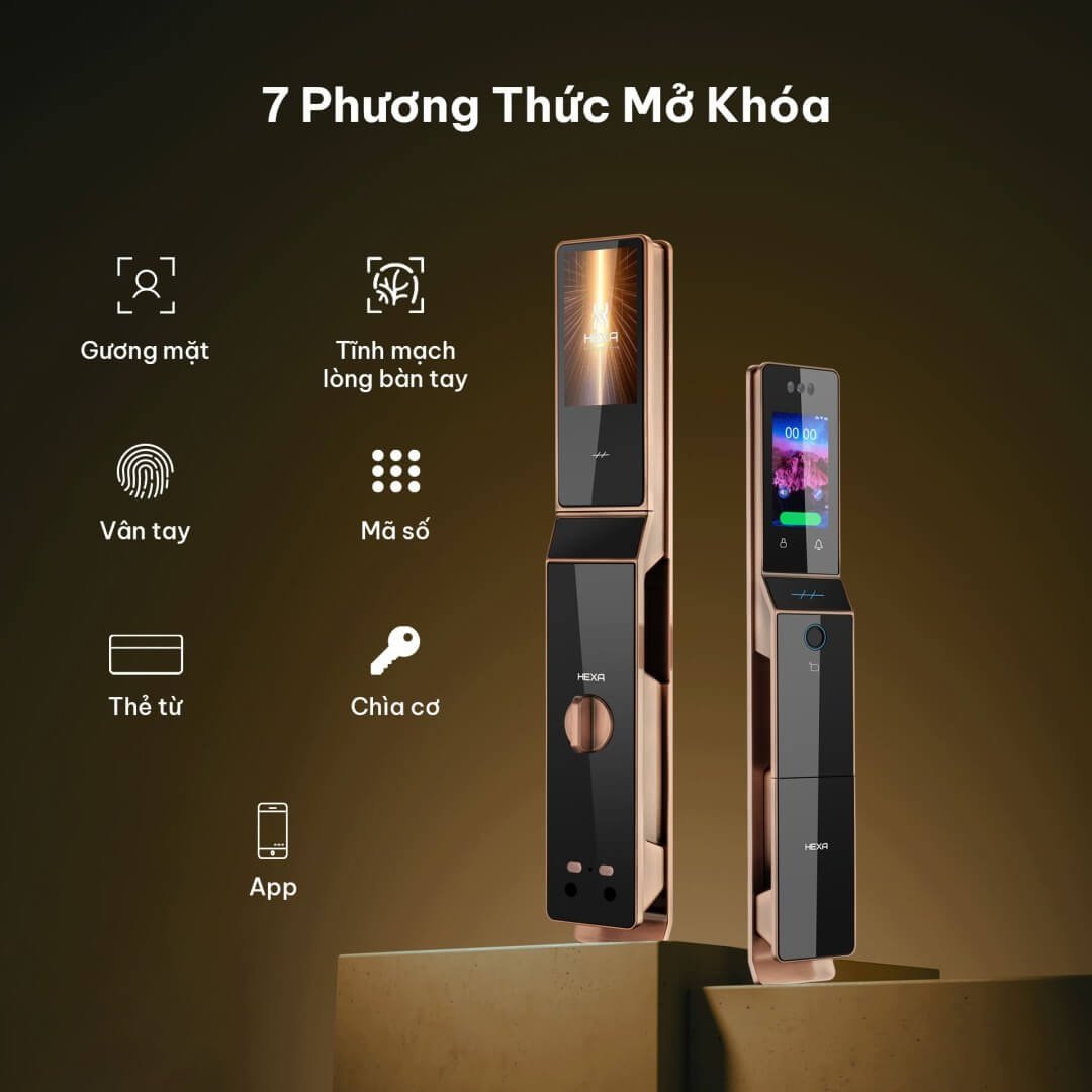 Khóa Cửa Điện Tử Hexa (Singapore) Chính Hãng, Giá Tốt, Miễn Phí Lắp Đặt