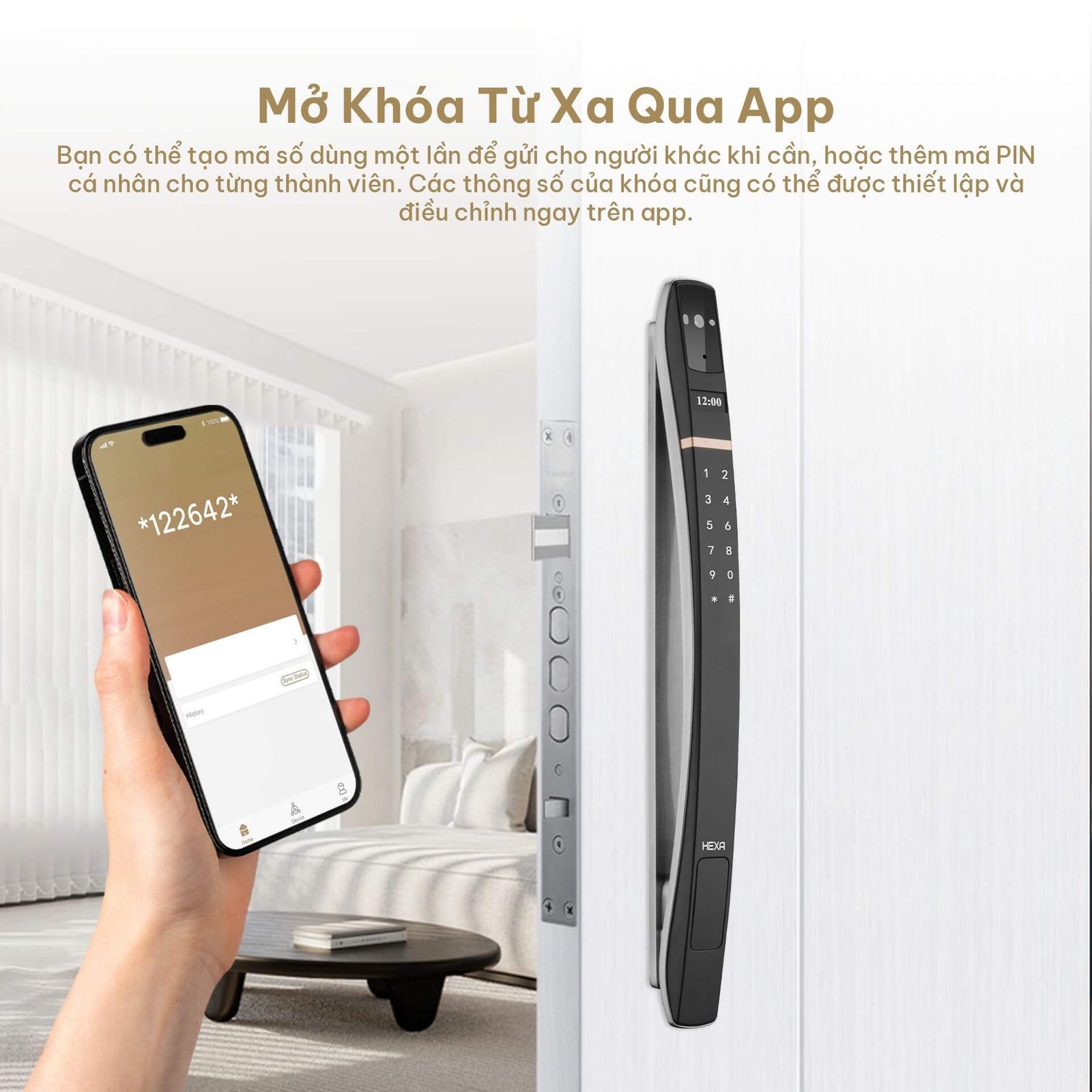 Khóa Cửa Điện Tử Hexa (Singapore) Chính Hãng, Giá Tốt, Miễn Phí Lắp Đặt