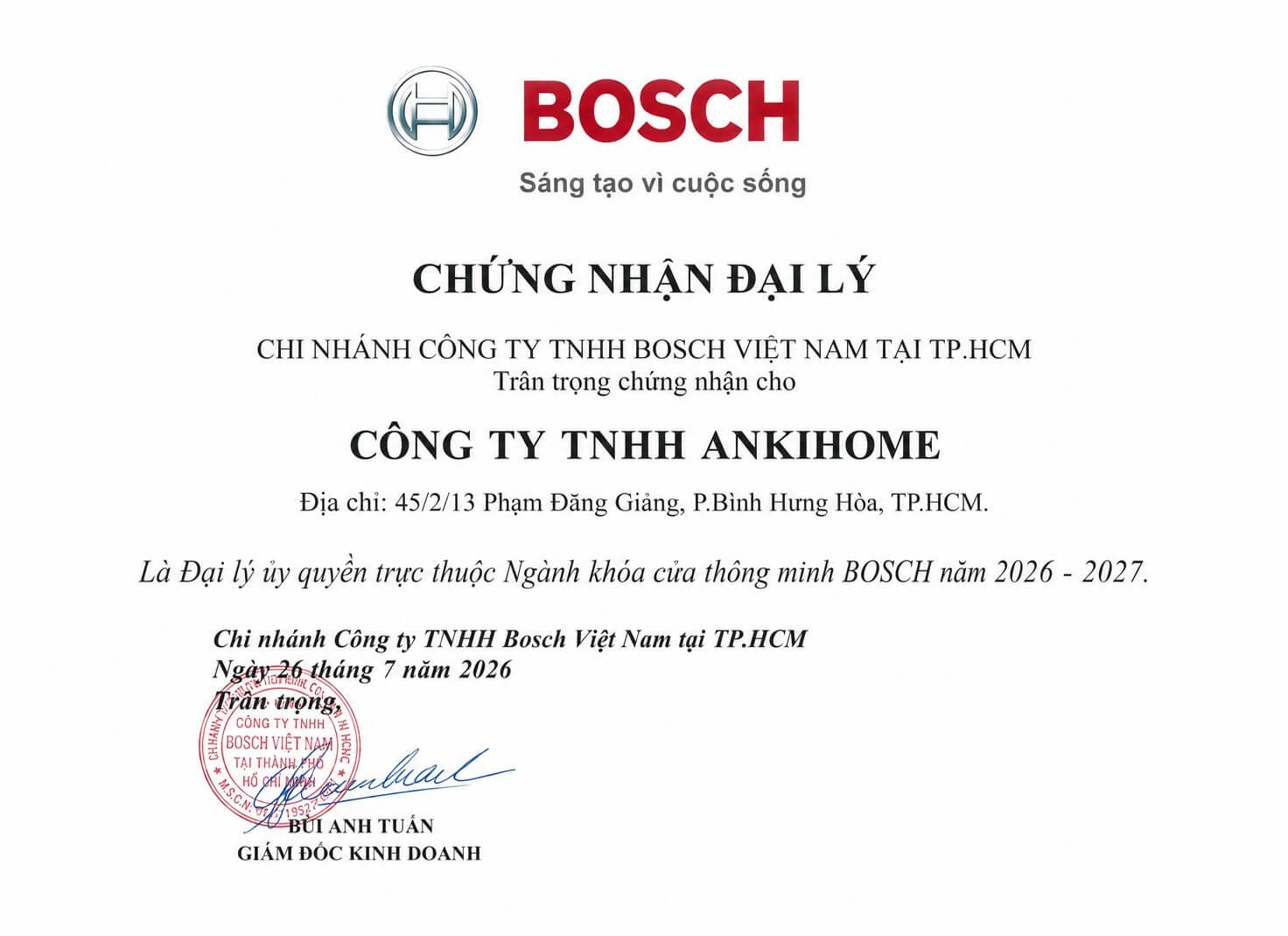 Khóa cửa điện tử Bosch chính hãng, đa dạng các loại với giá tốt nhất
