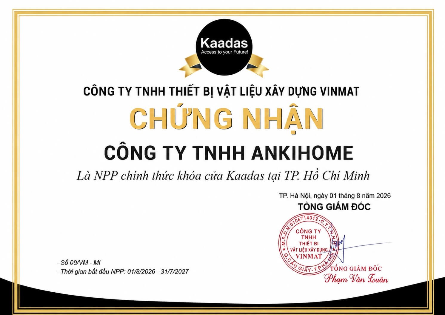 Khóa điện tử vân tay Kaadas thương hiệu Đức, Giá tốt, Miễn phí lắp đặt