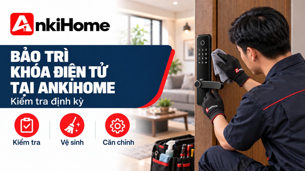 Dịch Vụ Bảo Trì Khóa Điện Tử Định Kỳ Tại AnkiHome