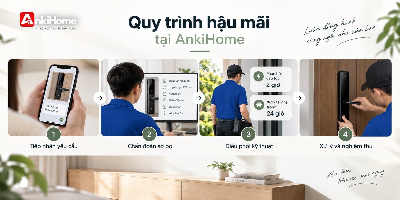 Dịch vụ hậu mãi khóa thông minh tại AnkiHome