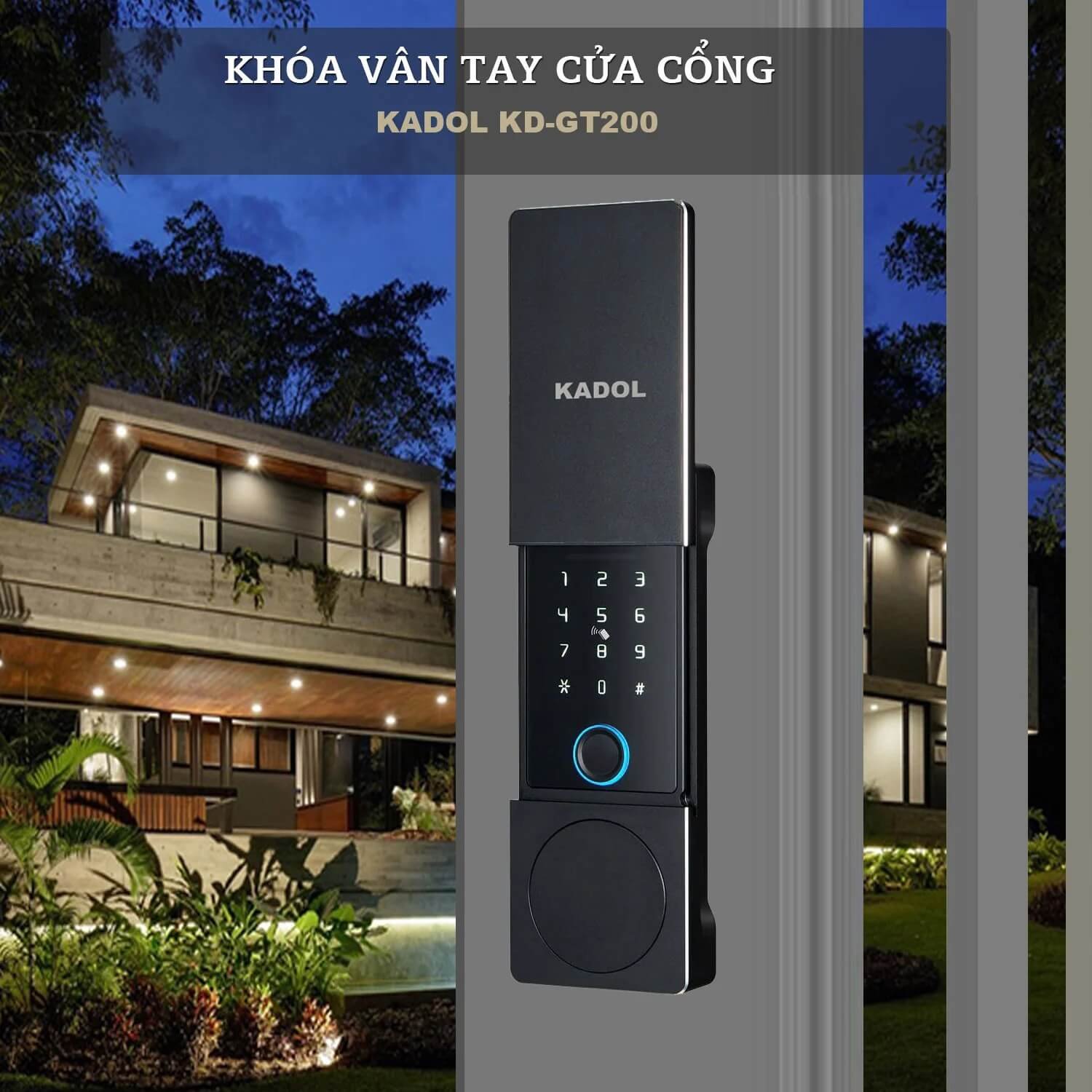 Top 5+ Mẫu Khóa Vân Tay 2 chiều (2 mặt) Chính Hãng Cho Cửa Cổng